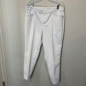 Christopher & Banks White Slacks - 10 Short